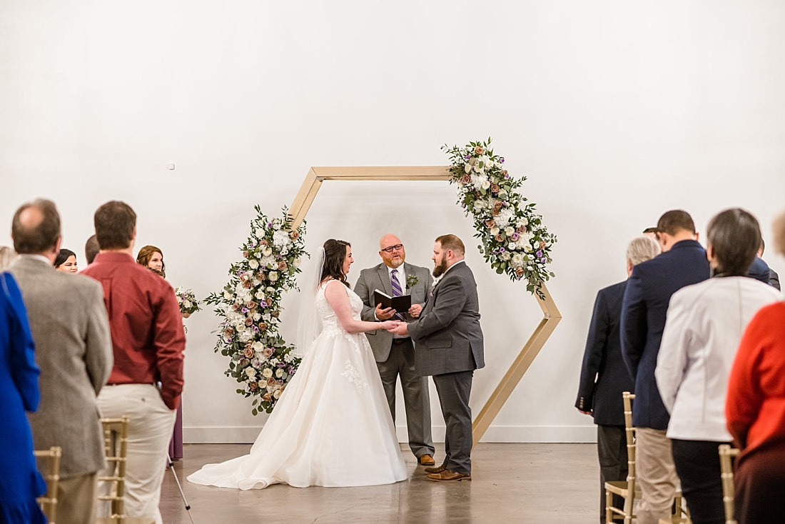 Indoor Wedding Ceremony at Memphis Wedding Venue, Avon Acres