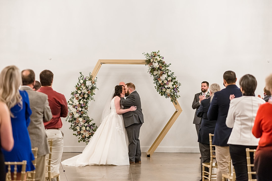 Indoor Wedding Ceremony at Memphis Wedding Venue, Avon Acres