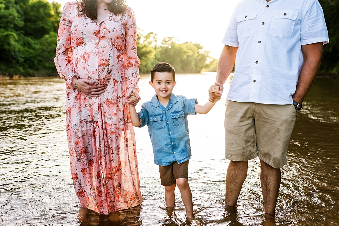 Family Portrait at the creek in Memphis, TN