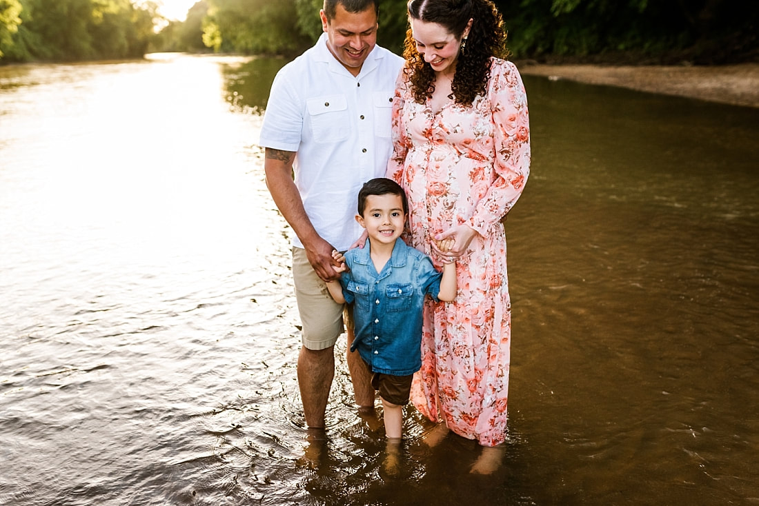 Family Portrait at the creek in Memphis, TN