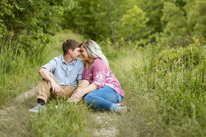 Engagement Photos in the woods in Memphis, TN