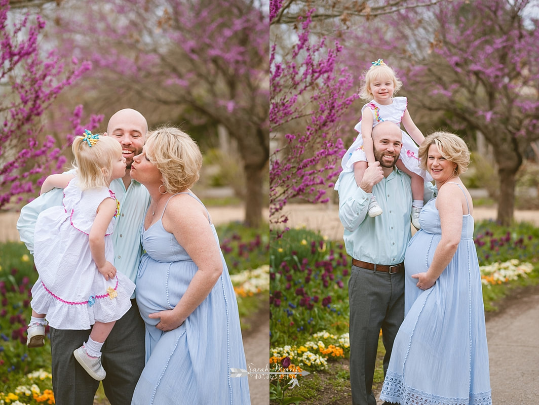 Memphis maternity photography for a rainbow baby at Memphis Botanic Garden by Sarah Morris Photography