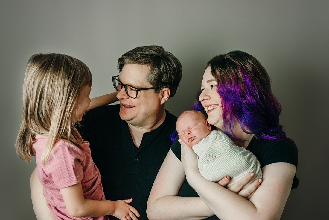 family portraits during newborn photos in Memphis, TN